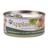 Applaws Pollo, hígado de res y vegetales